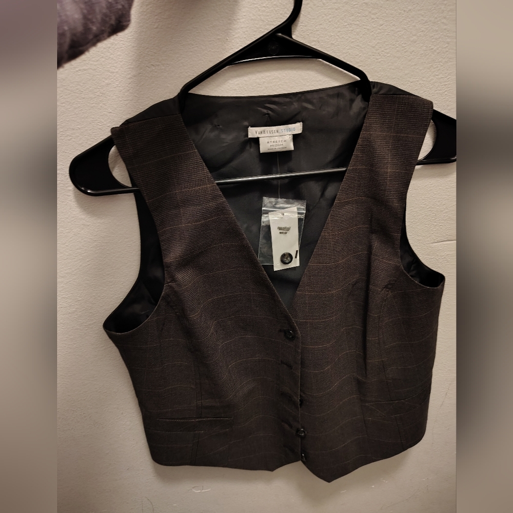 Van Heusen Brown Formal Vest Suits & Blazers